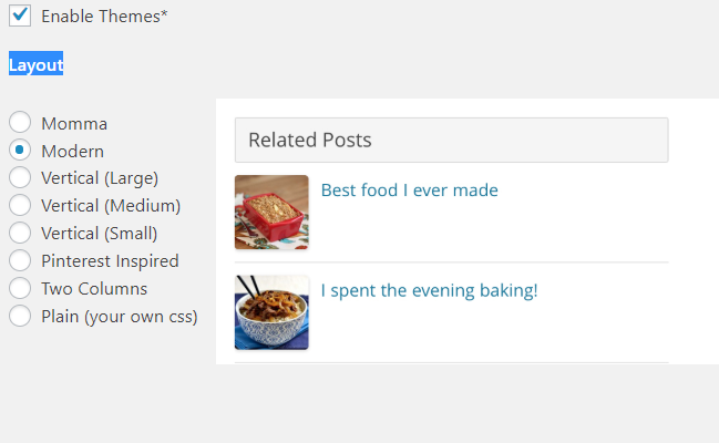 Wordpress Related Posts layout